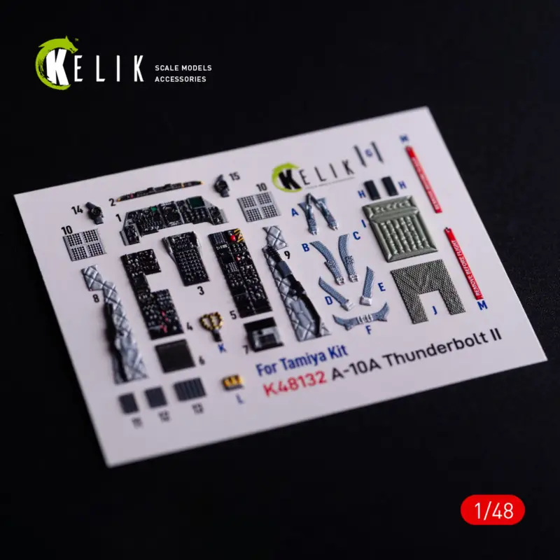 A-10A - interior 3D decals for Tamiya kit (1/48) Betrouwbaar