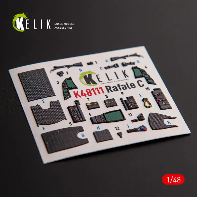 Dassault Rafale C - interior 3D decals for Academy/Revell kit Veilige Betaling