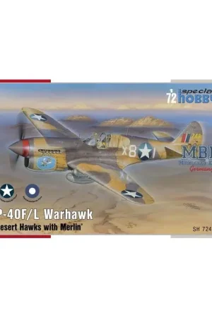 Finale Uitverkoop Curtiss P-40F/L Warhawk "Desert Hawks with Merlin" Schaalmodel