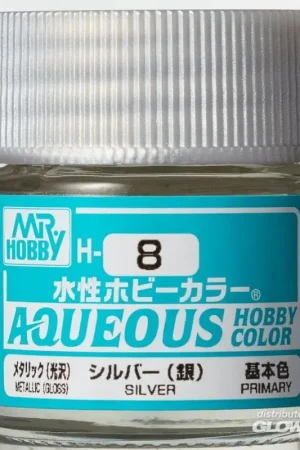 Lage Kosten Mr Hobby -Gunze Aqueous Hobby Colors (10 ml) Sliver Acrylverf