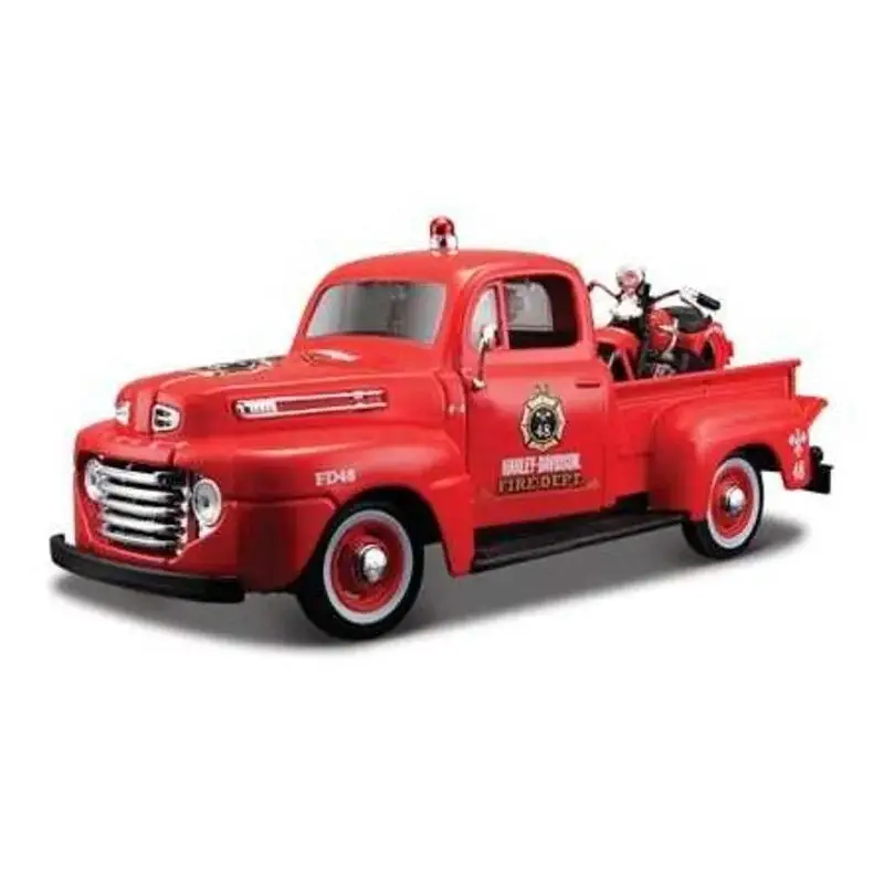 FORD F-1-PICK UP Motorfiets van Harley Davidson MET BRAND 1948 EL DOMOOR 1936 Miniatuur Koop Vandaag