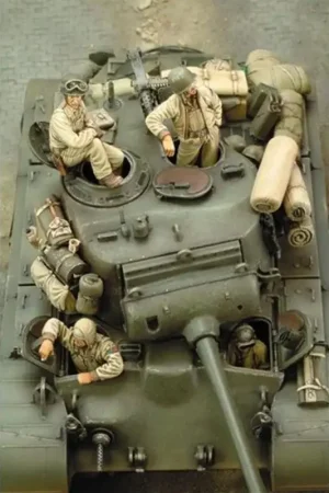 Koop Online Royal Model: 1/35; M 26 Pershing Crew (WWII) Figuren