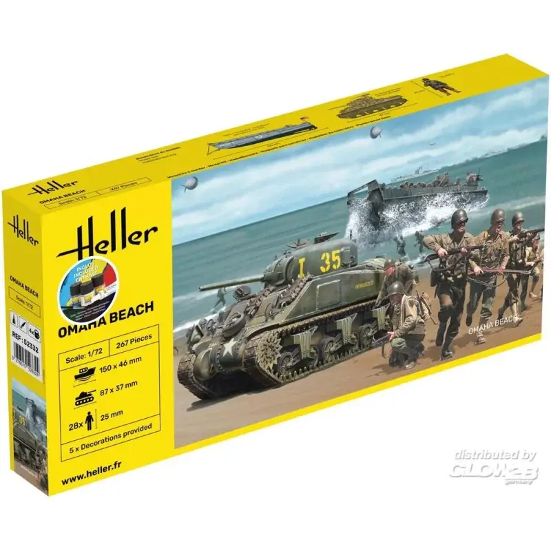 Omaha Beach-STARTERKIT Schaalmodel Beperkt Aanbod
