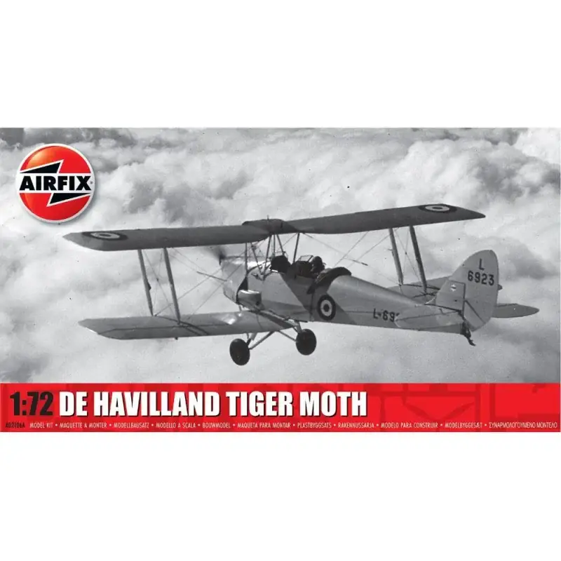 Koop Online AIRFIX Schaal 1/72: deHavilland Tiger Moth Schaalmodel