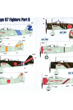 Hoge Kwaliteit Sticker Nakajima Ki-27 gevlogen door luitenant-kolonel Hayashi van de 4e Sentai Decal