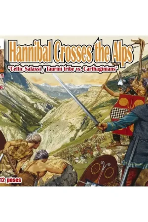 Hannibal steekt de Alpen over Set 5 'Celtic Salassi / Taurini-stam vs. Carthagers' Figuren Fabrieksprijs