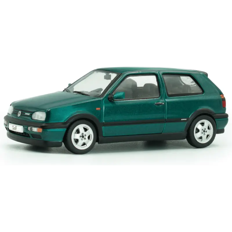 1:43 volkswagen golf mkiii vr6 dragon green pearl 1994 Miniatuur Seizoensaanbieding