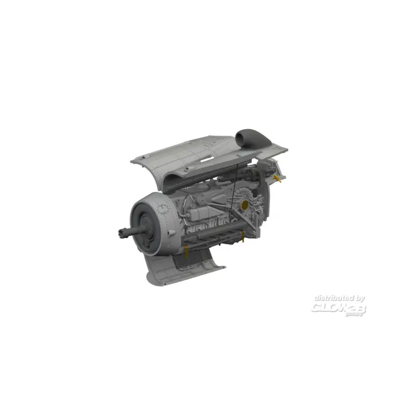 Uitverkoop Bf 109G-10 WNF engine PRINT EDUARD