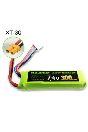 Beperkt Aanbod LIPO batterij voor radiografisch bestuurbaar apparaat Zwart Lithium 300mAh 45C 2S XT-30 LiPo batterij