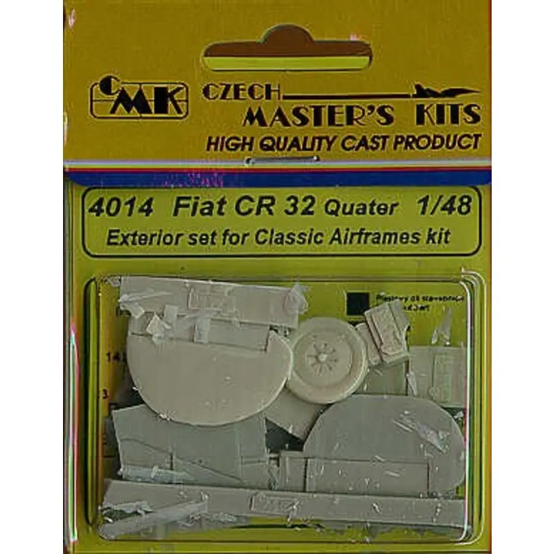 Fiat CR.32 exterior. Separate flaps wheels guns etc. for the Classic Airframe kit. (toebehoren voor modelbouwsets van Classic Ai Op = Op