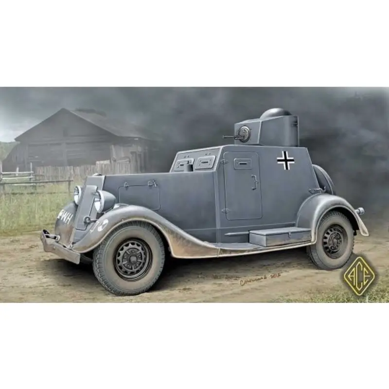 Ba-20 (early) armoured car Schaalmodel Gratis Retour
