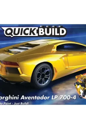 Koopje QUICKBUILD Lamborghini Aventador - Yellow Schaalmodel