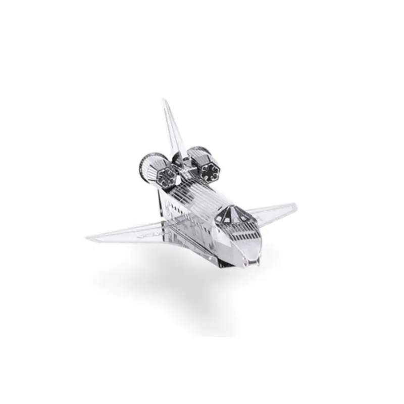 MetalEarth Aviation: SPACE SHUTTLE ATLANTIS 9,91x6,93x4,95cm, metalen 3D-model met 1 vel, op kaart 12x17cm, 14+ Direct Beschikbaar