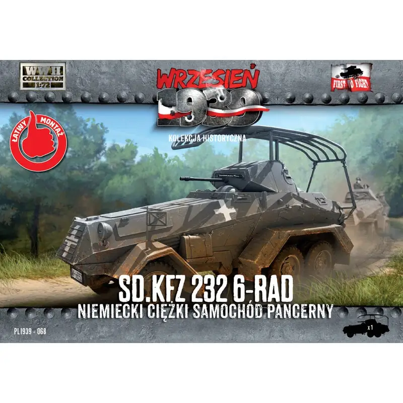 Op = Op Sd.Kfz.232 6-Rad - Duitse zware pantserwagen Schaalmodel