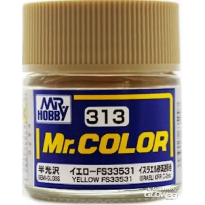 Mr Hobby -Gunze Mr. Color (10 ml) Yellow FS33531 Acrylverf Op = Op