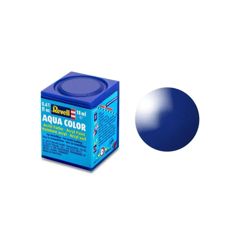 Glanzend Mediterraans Blauw Aqua Acrylverf - 18ml 51 Uitverkoop