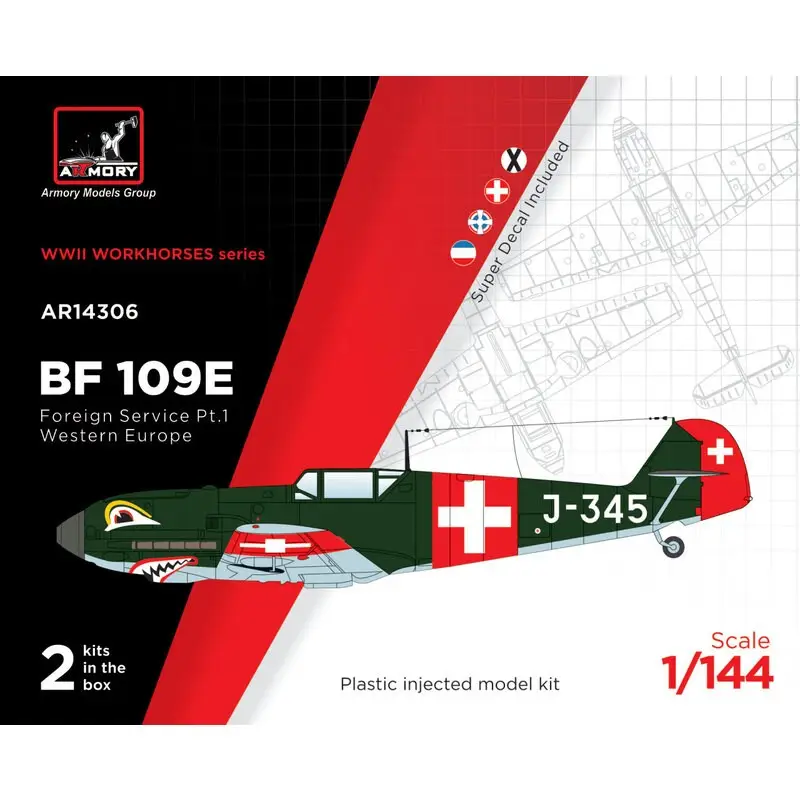 Messerschmitt Bf-109E "Foreign Service Aces", Pt.1 - Spanje, Zwitserland, Joegoslavië, Servië Veilige Betaling