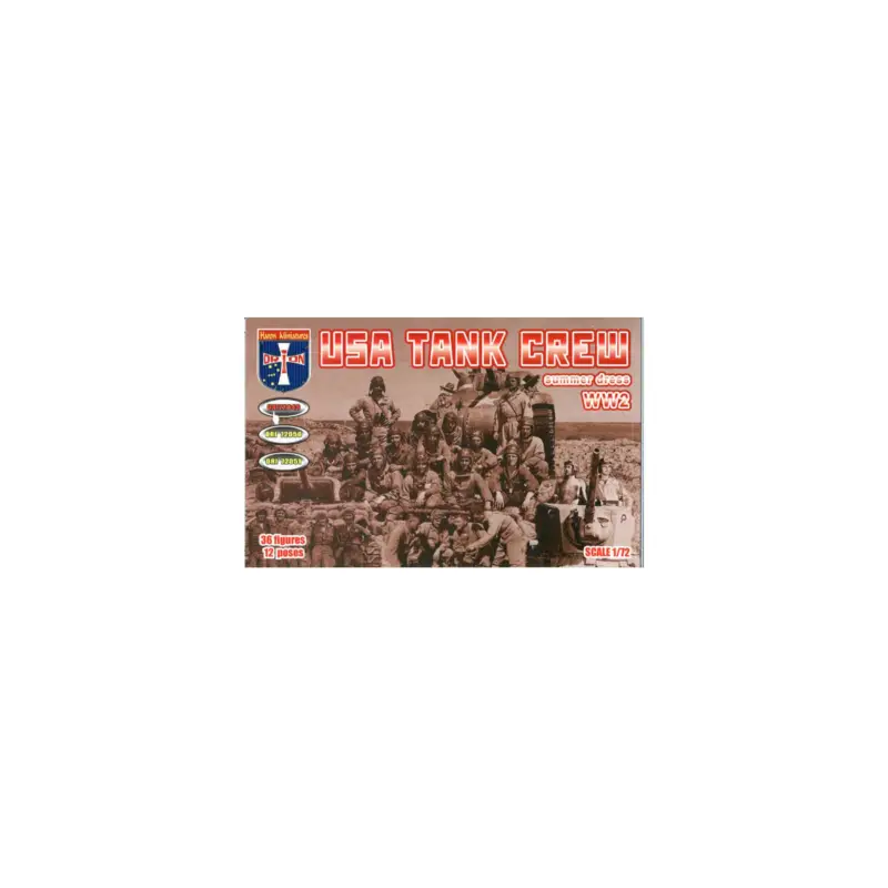 Tijdelijk Beschikbaar Figure USA tank crew (summer dress) (WW 2) 1:72 Figuren