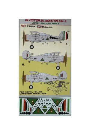 Decal Gloster Gladiator Mk.II Royal Iraqi AF Voordeelprijs