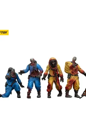 Zombie - pack of 4 Dark Source Biochemical Lab Team figures 8 cm Figuurtje Op = Op