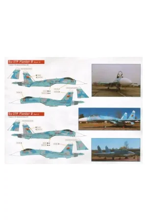Sticker Wit-Russische Flankers (Sukhoi Su-27's van de 61st Fighter Air Base, Baranovichi) Beste Prijs