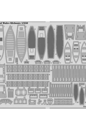Veilige Betaling Prince of Wales lifeboats (designed to be used with Tamiya kits) Accessoire