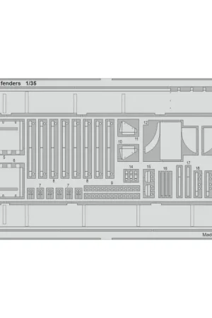 Koopje Soviet Su-76M SPG fenders 1/35 (designed to be used with Zvezda kits) Accessoire