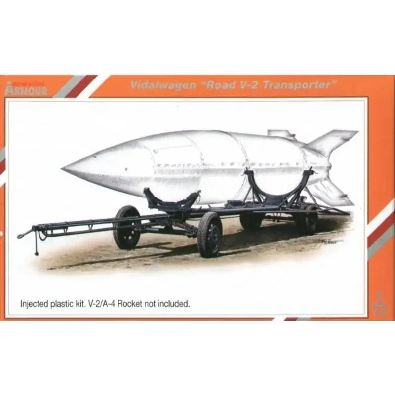 Vidawagen Street V-2 rocket transporter. The second kit from the Special Armour series offers the special trailer for transporti Populair