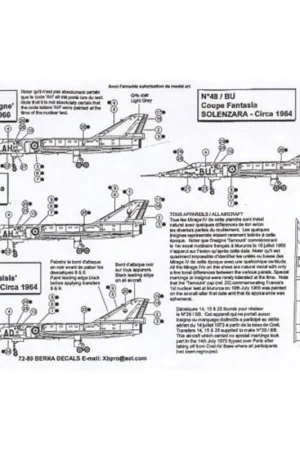 Lage Prijs Sticker Dassault Mirage IV A No. 9 Decal