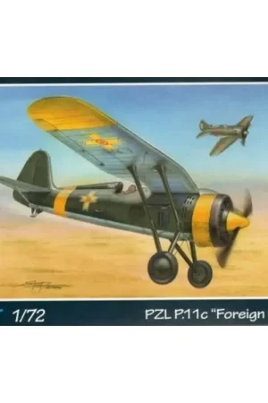 Nu Kopen PZL P.11c Foreign Service Schaalmodel