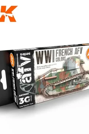 Direct Beschikbaar Wwi franse afv-kleuren Acrylverf