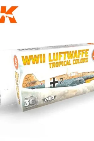 AK INTERACTIVE: SET acrylic paint 3rd Generation 17mL - WWII Luftwaffe Tropical Colors Betrouwbaar