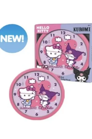 HELLO KITTY & KUROMI - Wall Clock Populair