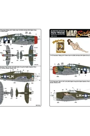 Sticker Republic P-47D 'Razorback' 'Stalag Luft III' 'Knoopneus' 42-26298 LM-A(bar) Gereduceerde Prijs