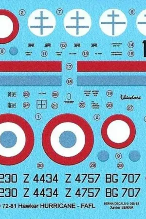Nieuw Sticker Opnieuw uitgebracht!Hawker Hurricane Mk.I GC1 'Alsace' Z4757 Capitaine Tulasne 05/1942, Z4434 Fuka 07/1942, Z4230 Aspir