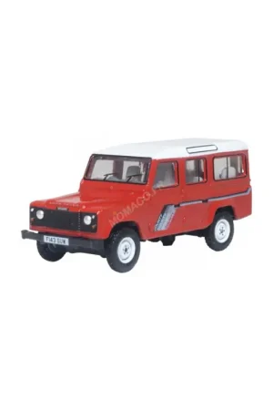 Land rover defender lwb station wagon red masai Miniatuur Exclusieve Aanbieding
