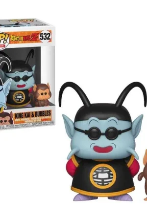 Dragonball Z Beeldje POP!Kai & Bubbles King Vinyl Animatie 9 cm Pop figur Must-Have