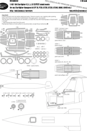 Lockheed F-104 Starfighter (F-104C, F-104G, F-104J, F-104S) GEVORDERDE Kabuki-maskers vliegtuigkap, inclusief frames en binnenka Koop Vandaag