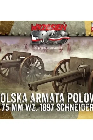 Flitsaanbieding Polish Field Cannon 75mm Schneider (2 in een doos) Schaalmodel