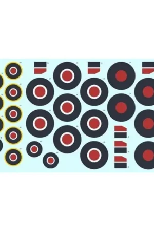 Sticker Supermarine Spitfire - Britse WWII roundels late Decal Express Levering