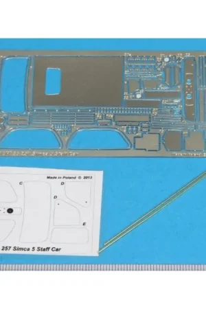 Simca 5 Staff Car (designed to be used with Tamiya kits) Accessoire Favoriet