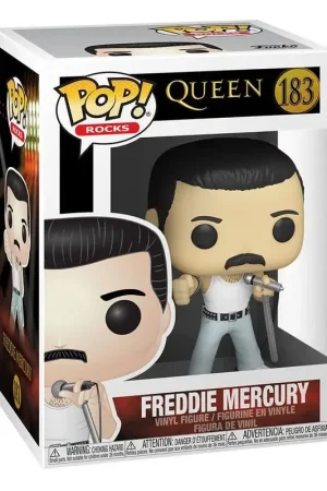 Queen POP! Rocks Vinyl Figurine Freddie Mercury Radio Gaga 9 cm Pop figur Gereduceerde Prijs