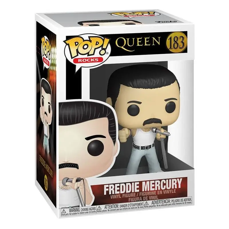Queen POP! Rocks Vinyl Figurine Freddie Mercury Radio Gaga 9 cm Pop figur Gereduceerde Prijs