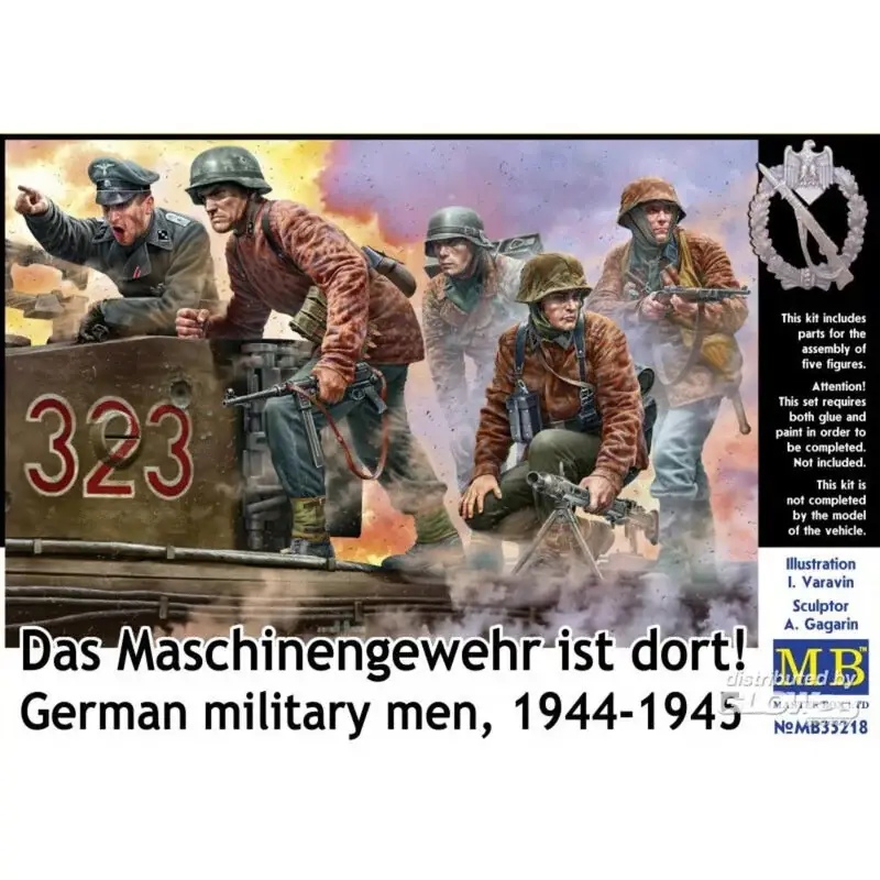Duitse militairen, 1944-1945. Das Maschinengewehr is dort! Figuren Rechtstreeks Van De Fabrikant