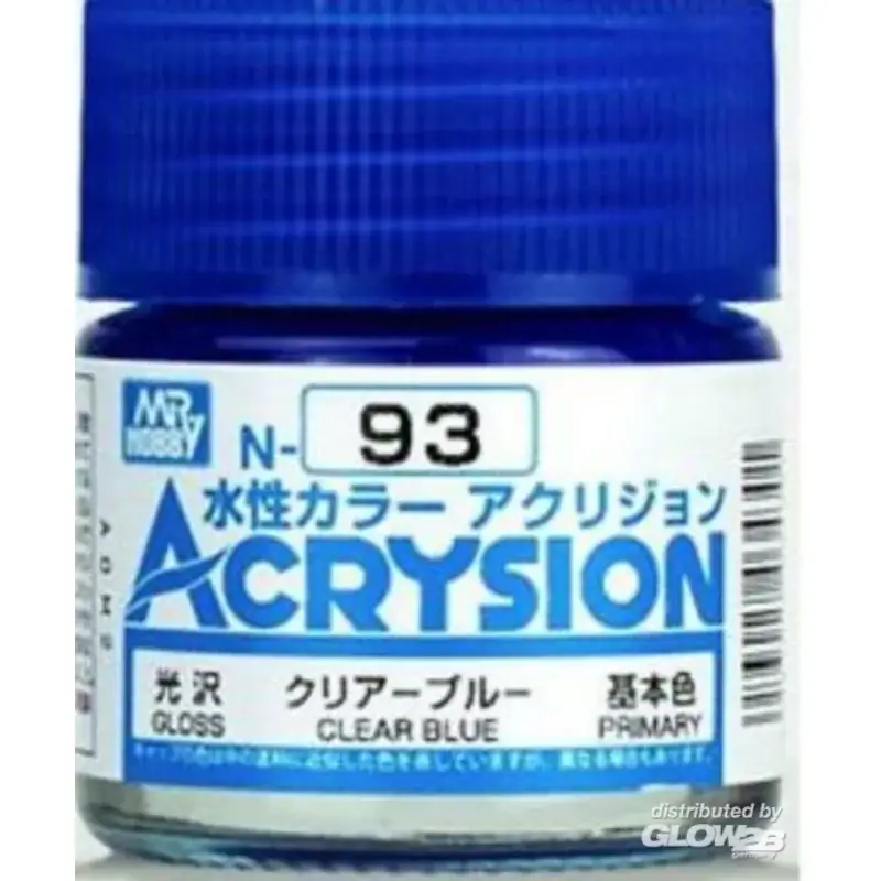 Mr Hobby -Gunze Acrysion (10 ml) Clear Blue Acrylverf Bestel Nu