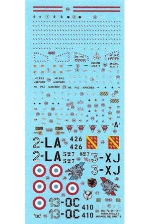Sticker Dassault Mirage IIIE Armee de l'Air Decal Gecertificeerd