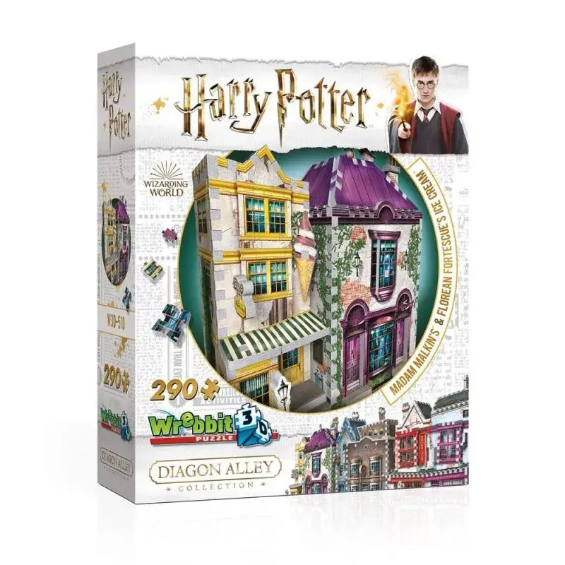 Gratis Retour HARRY POTTER - 3D Puzzel - Madame Guipure Shops - 290st Puzzle 3d