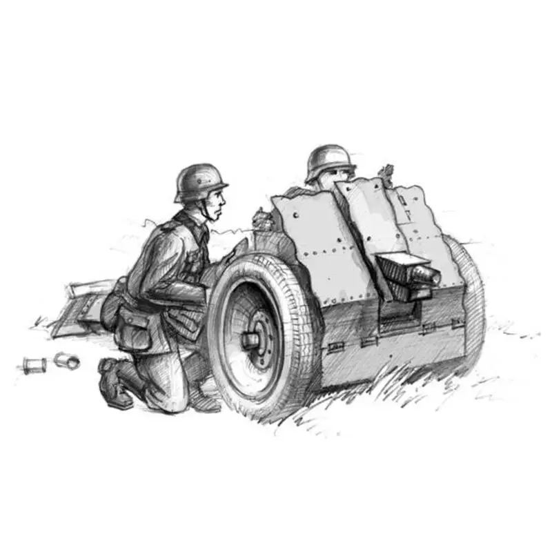 Veilige Betaling German 75mm Gun Schaalmodel