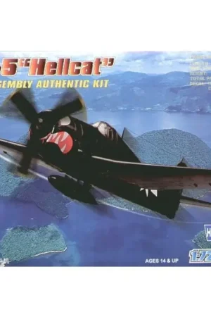 Laatste Versie Grumman F6F-5 Hellcat Easy Build with 1 piece wings and lower fuselage 1 piece fuselage. Other parts as normal. Optional open/cl