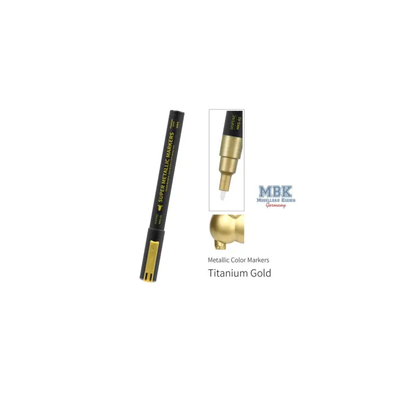 Aanbieding DSPIAE Super Metallic Markers - Titanium Gold